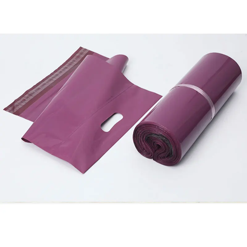 SHERPEN 50pcs Purple Tote Bag Express Bag Courier Bags Self-Seal Adhesive Thick Waterproof Plastic Poly Envelope Mailing Bags