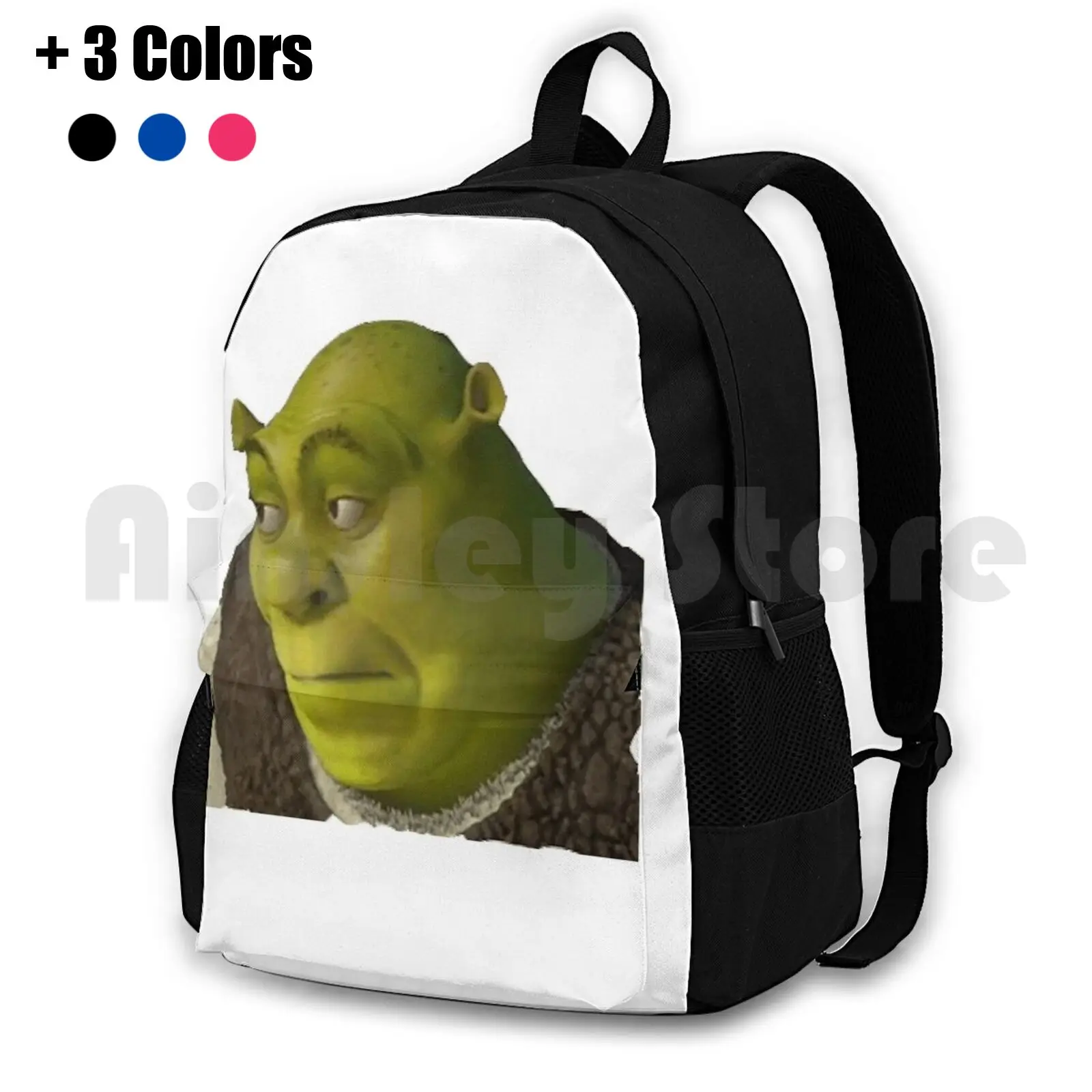 The King Of All Kings Outdoor Hiking Backpack Riding Climbing Sports Bag Shrek Memes Awesome Cute Shrek Face Dank Funny Donkey