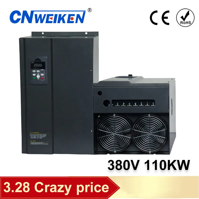 380V 75KW/93KW/110KW/132KW/ Three-phase Inverter Output VFD Frequency Converter For Motor Adjustable Speed