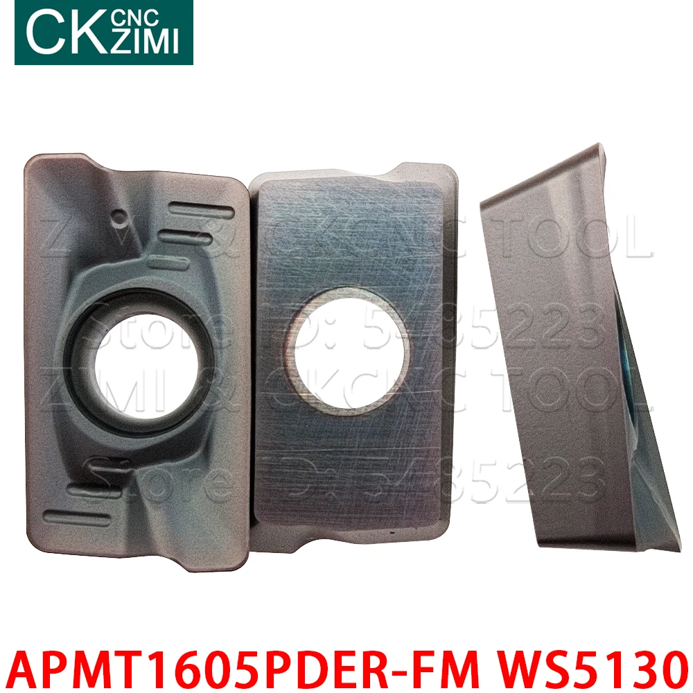 APMT1135PDER-FM APMT1604PDER-FM APMT1605PDER-FM WS5130 كربيد طحن إدراج APMT للصلب الفولاذ المقاوم للصدأ الحديد الزهر