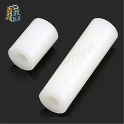 Espaciador de nailon blanco sin rosca, arandela redonda hueca, 50 piezas, M3, M4, M5, M8, M6, Perno de tornillo de placa PCB