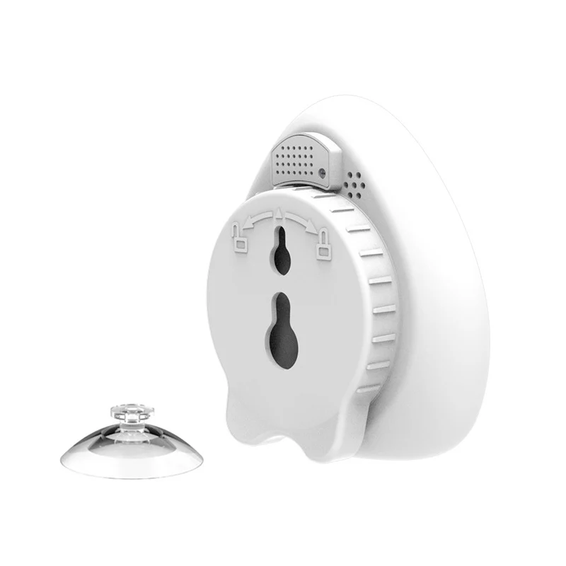 Tipo copo de sucção do banheiro temperatura e umidade temporizador alarme, cozinha em casa temporizador criativo, toda a máquina é à prova dwaterproof água
