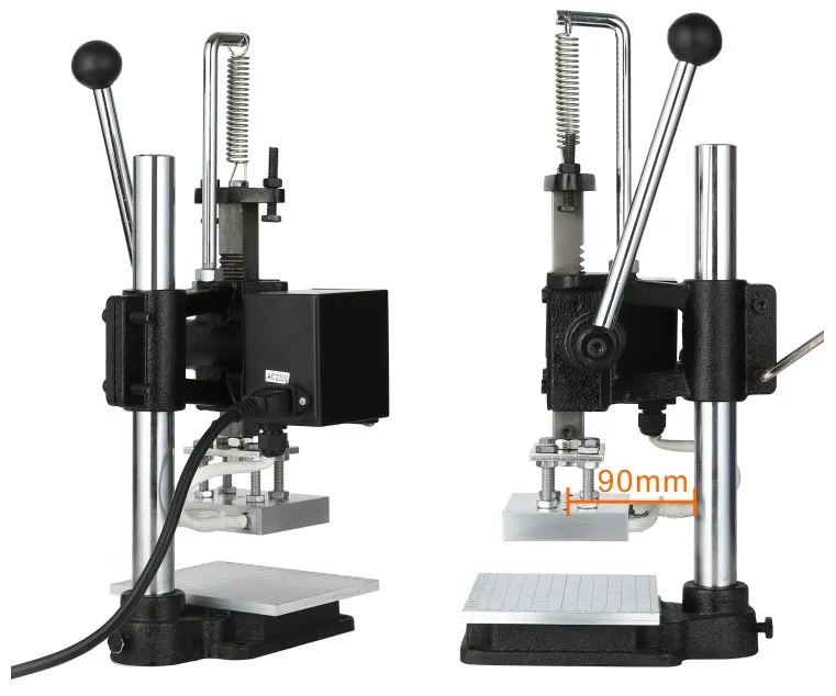 Máquina de estampado de cuero,