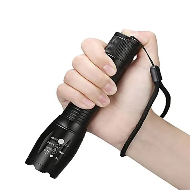 TMWT Super Bright XML-T6 IP67 10W Outdoor Camping Torch Light LED G700 Grade Zoom High Power military Tactical Flashlight