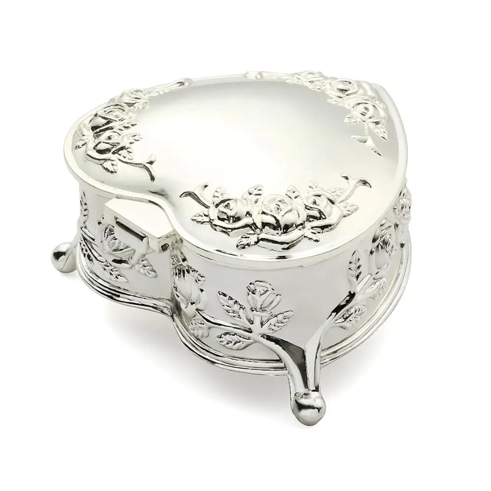 Engravable Heart Shaped Jewelry Box for Bridal Attendant, A Personalized Gift for Sisters, Aunty, Best Friends, Shower Guests