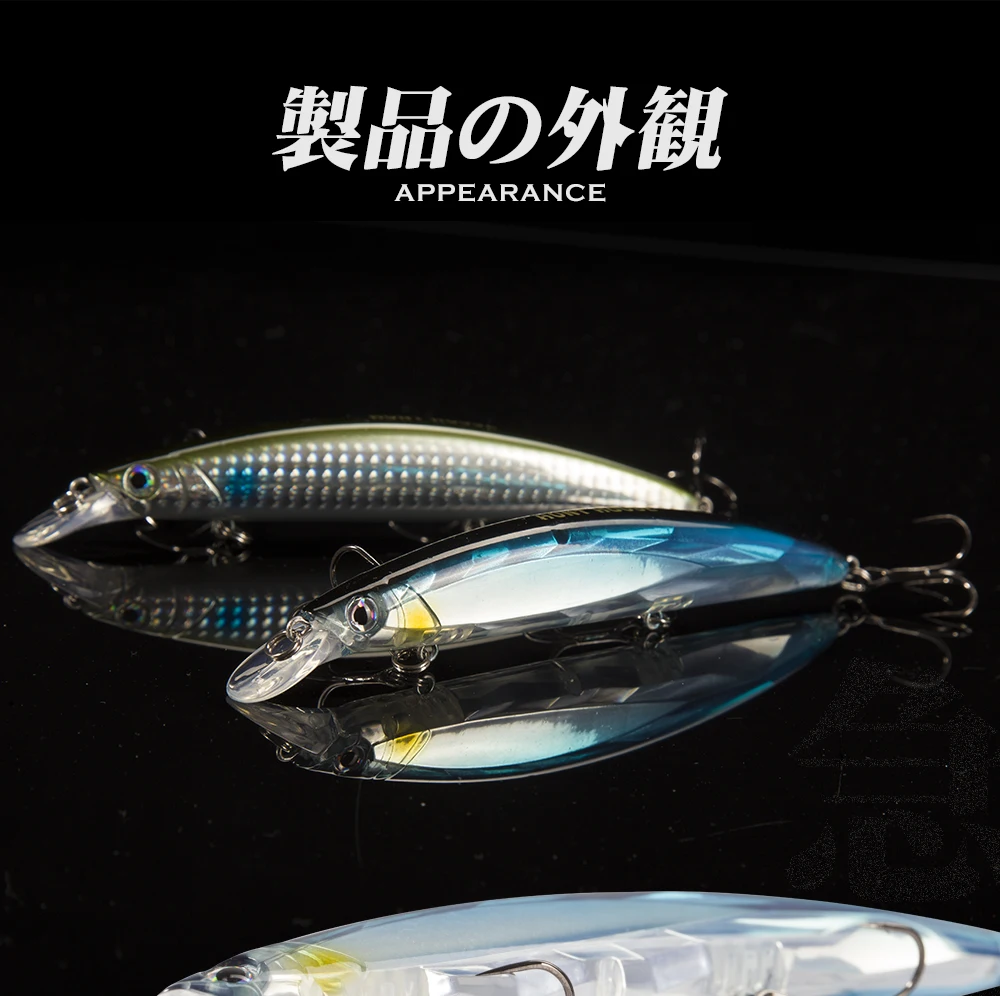 Hunthouse Weitwurf-Minnow-Angelköder 133mm 19g Wobbler Schwimmender Hartköder Oberflächenköder Künstlicher Köder für Barsch und Hecht Angelzubehör – Detail 8