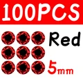 100 piezas de 5 mm rojo