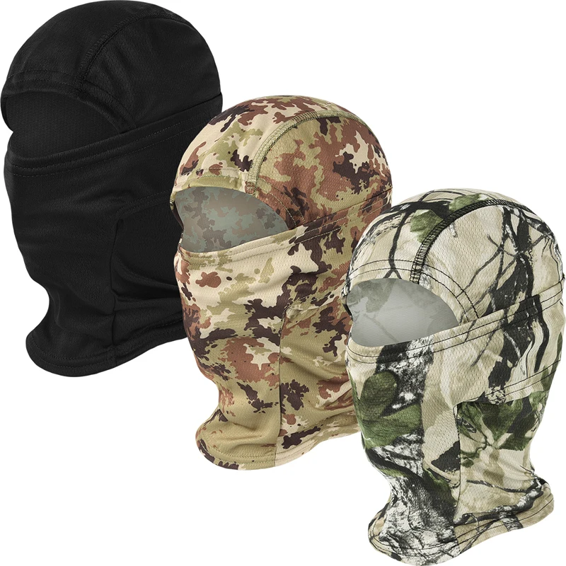 Camouflage Balaclava Full Face Mask CS Wargame Hunting Cycling Sports Helmet Liner Cap Multicam CP Scarf