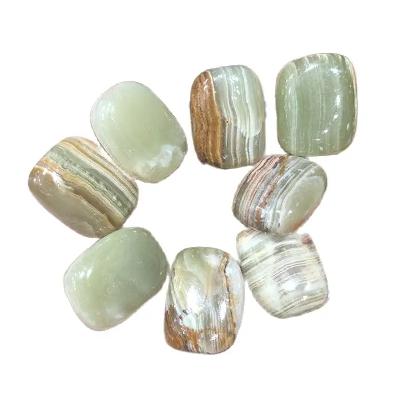 Crystals Healing Bulk Natural Gemstones Afghan Jade Onyx Tumbled Stones For Home Decoration