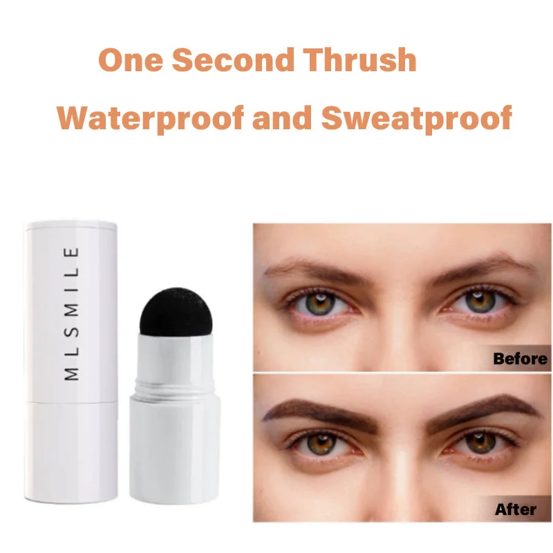 Eyebrow Powder Stamp Tint Stencil Eyebrow Enhancers Cosmetics Professional Makeup Waterproof One Step Brow Stamp Shaping Kit