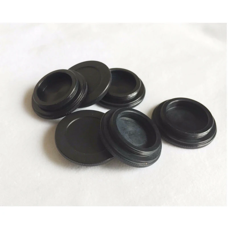 New Metal C mount CCTV Camera Body Cap Dust Cover Caps Male Thread 10Pcs