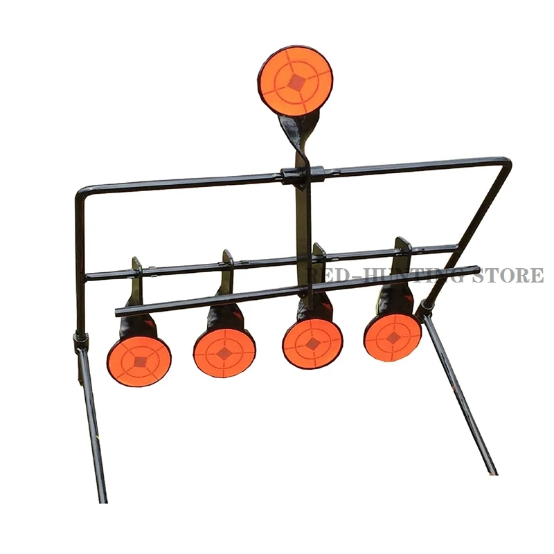 High Quality Metal Self Resetting Air Gun Spinner Target Hunting Shooting Training Target Plinking Target 5/7/9 Plates