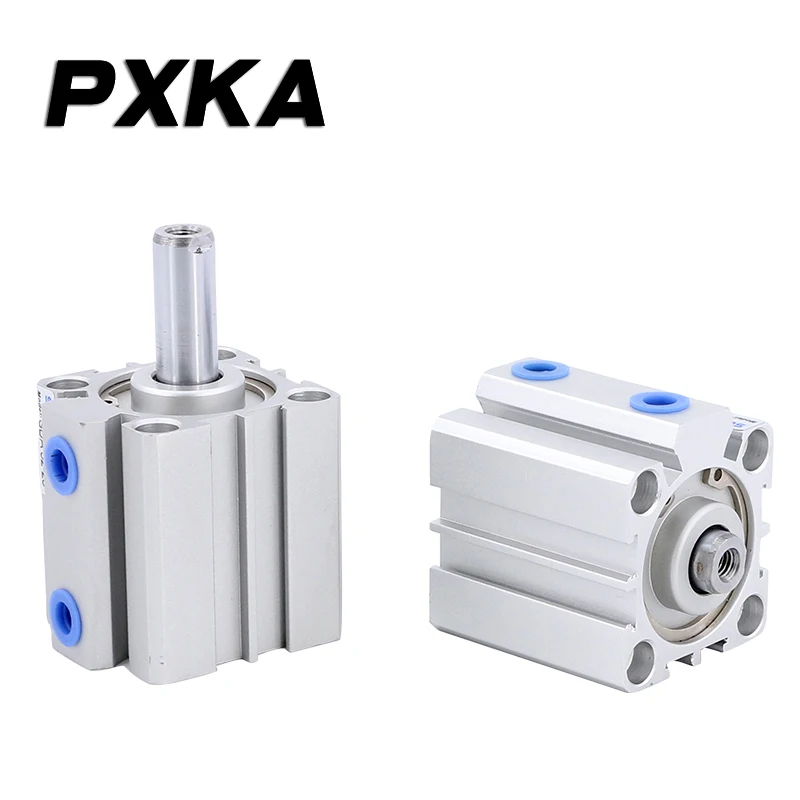 Thin Cylinder Mini sda32/40/50/63 Mini High Thrust Pneumatic Square Cylinder Adjustable Stroke