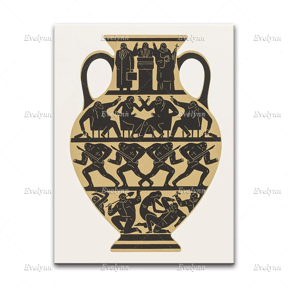 Trump Vase - Cleon Peterson Art Poster,Contemporary Art Print,Skateboarding Art Print,Graffiti Home Decor Canvas Wall Art Prints