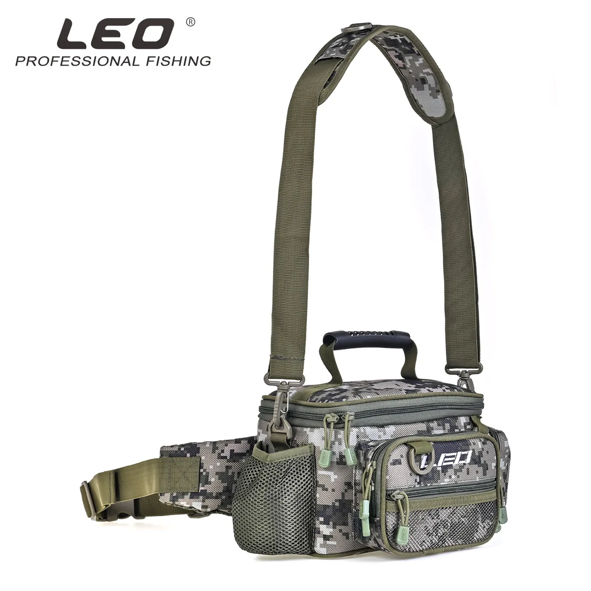 

LEO Multifunctional Fishing Tackle Bags Single Shoulder Crossbody Bag Waist Pack Fish Lures Gear Utility Storage Fishing Bag