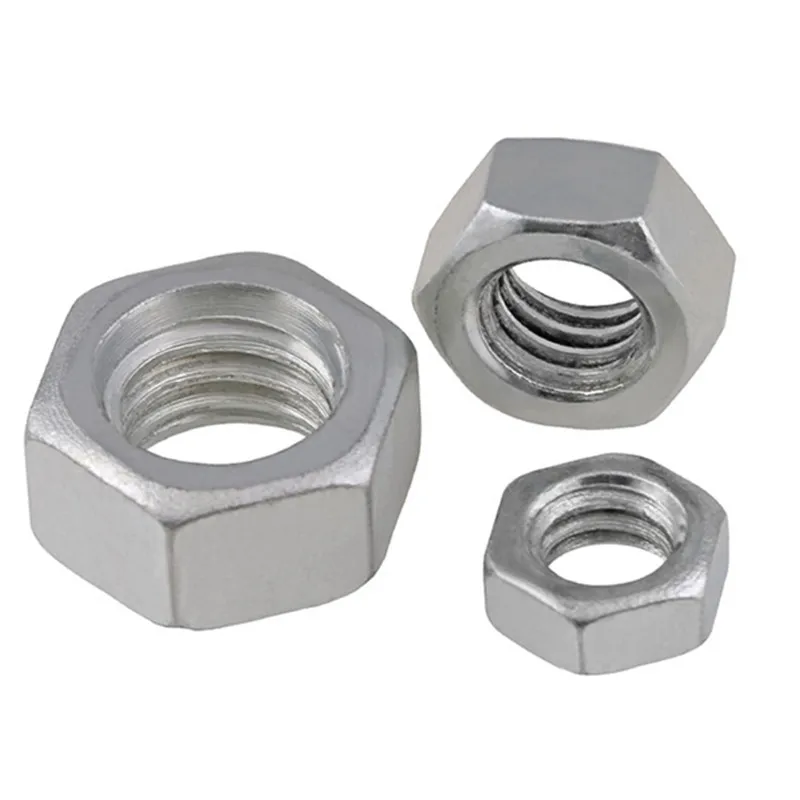 UNC 2#-56 3#-48 4#-40 5#-40 6#-32 8#-32 10#-24 12#-24 UNF 0#-80 10#-32 304 Stainless Steel US Coarse Fine Thread Hex Hexagon Nut