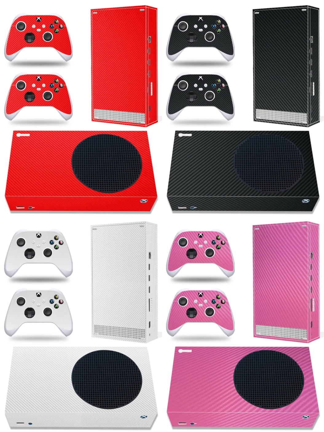 Carbon fiber and Matte design for Xbox series s Skins for xbox series s pvc skin sticker for xbox series s vinyl sticke