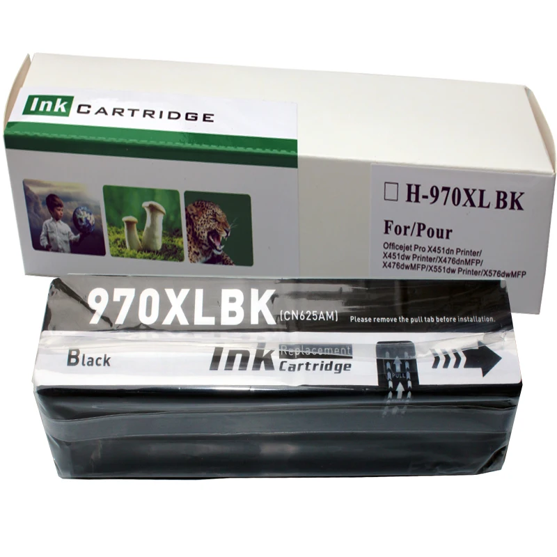 Replacement ink cartridge HP970 HP970XL HP971 HP971XL for hp Officejet Pro X451dn X451dw X476dn X476dw