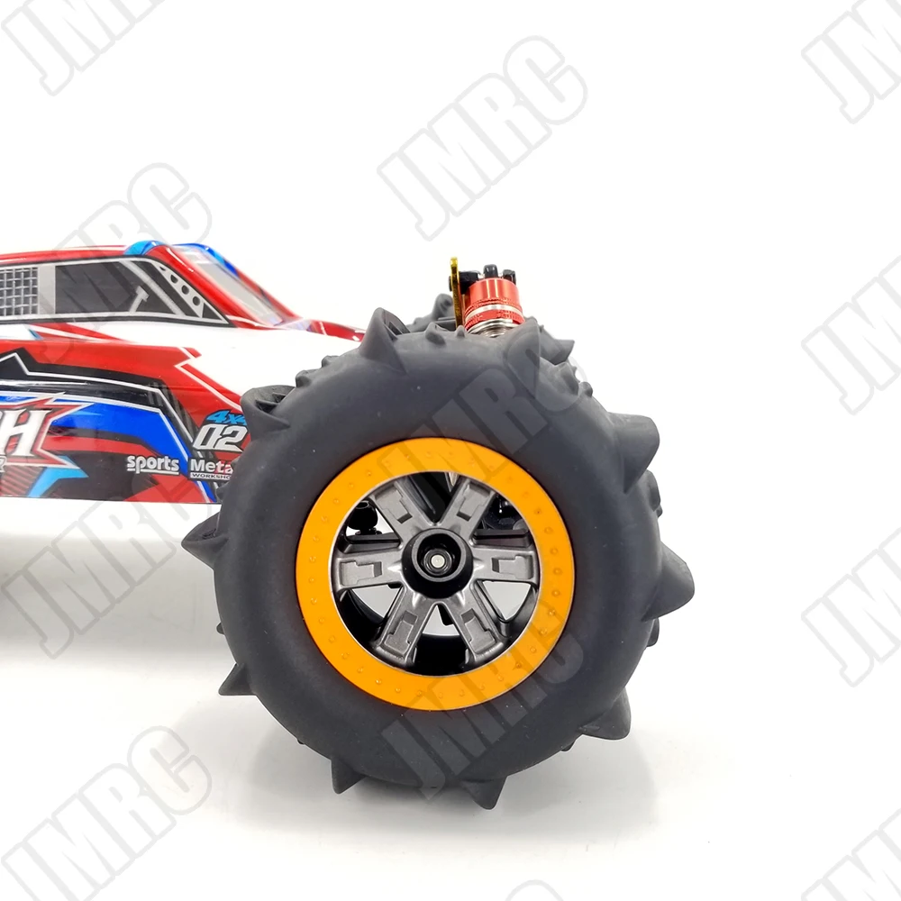 4PCS Sand Snow Tire Wheels For Wltoys 104009,104001,XLH 9125 RC Car 1/10 Upgrade Accessories Parts