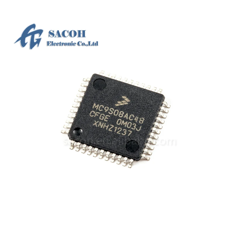 2PCS/lot MC9S08AC48CFGE or MC9S08AC48CFDE or MC9S08AC48CFJE or MC9S08AC48CFUE MC9S08AC48CPUE MC9S08AC48 LQFP-44 8-Bit Processor