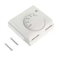 220V 6A Mechanical Room Thermostat Temperature Controller Air Condition and Floor Gas Boiler Heating Dropshipping