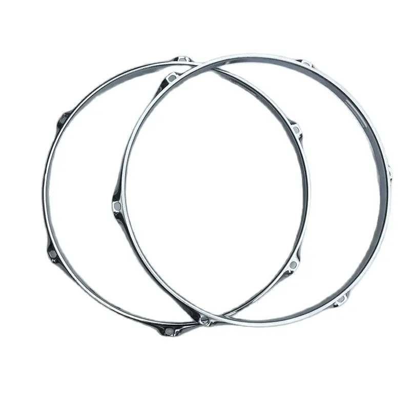 14 16 Inch With 6 Or 8 10 Hole Drum Rim 1.2-1.5mm Thickness Aluminum Alloy Snare Hoop Ring 1 Piece