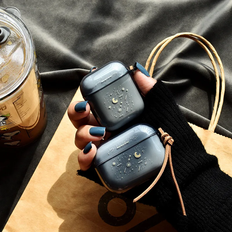 น่ารัก Planet หูฟังสำหรับ Airpods Pro Star Sky Starry Sky หรูหรานุ่ม TPU สำหรับ Airpods Air Pods 2กรณีหูฟัง