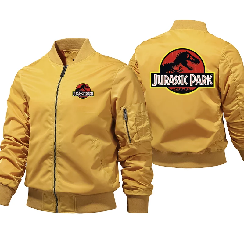 Jurassic Park Bomber Jackets Men Dinosaur Ma-1 Air Thick Pilot Jacket Thick Coat Windbreaker Zipper ceketler casacas Coats