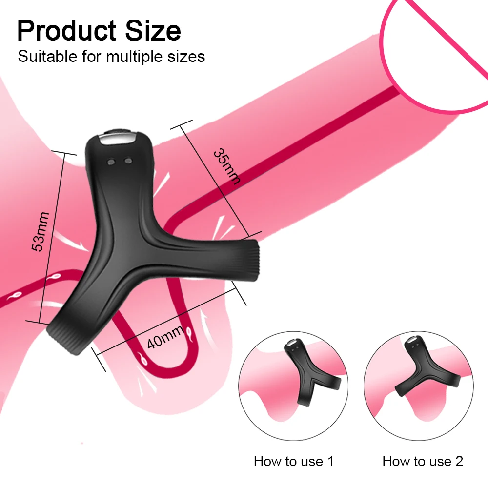 Powerful Cock Ring Vibrator Sex Toys in Couple Penis Cockring for Man Delay Ejaculation Sexules Shop Toys Goods for Adults 18