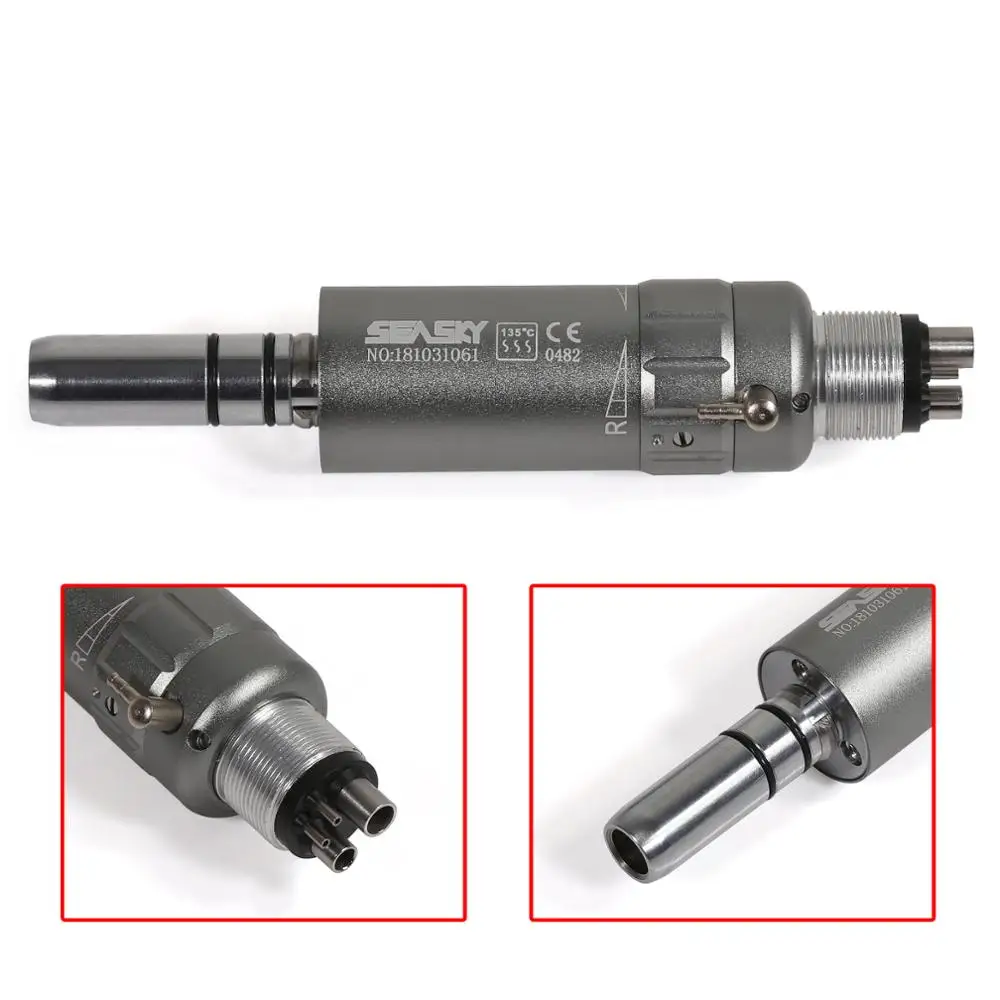 Dental Tool Slow Low Speed Air Motor Micromotor 2/4 Hole Connector Contra Straight Handpiece Free Shipping