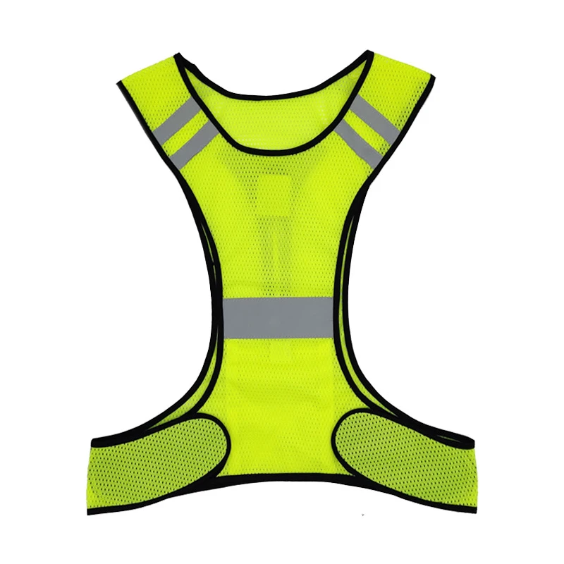 Adjustable Strap Breathable Lightweight Safety Vest 360° High Visibility Jogging Cycling Walking Reflective Night Running Vest