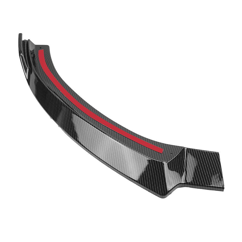 Front Bumper Spoiler Lip For Audi A3 S-Line S3 8V 2017 2018 2019 2020 Sport Carbon Fiber Look/Gloss Black Lower Splitter Blade