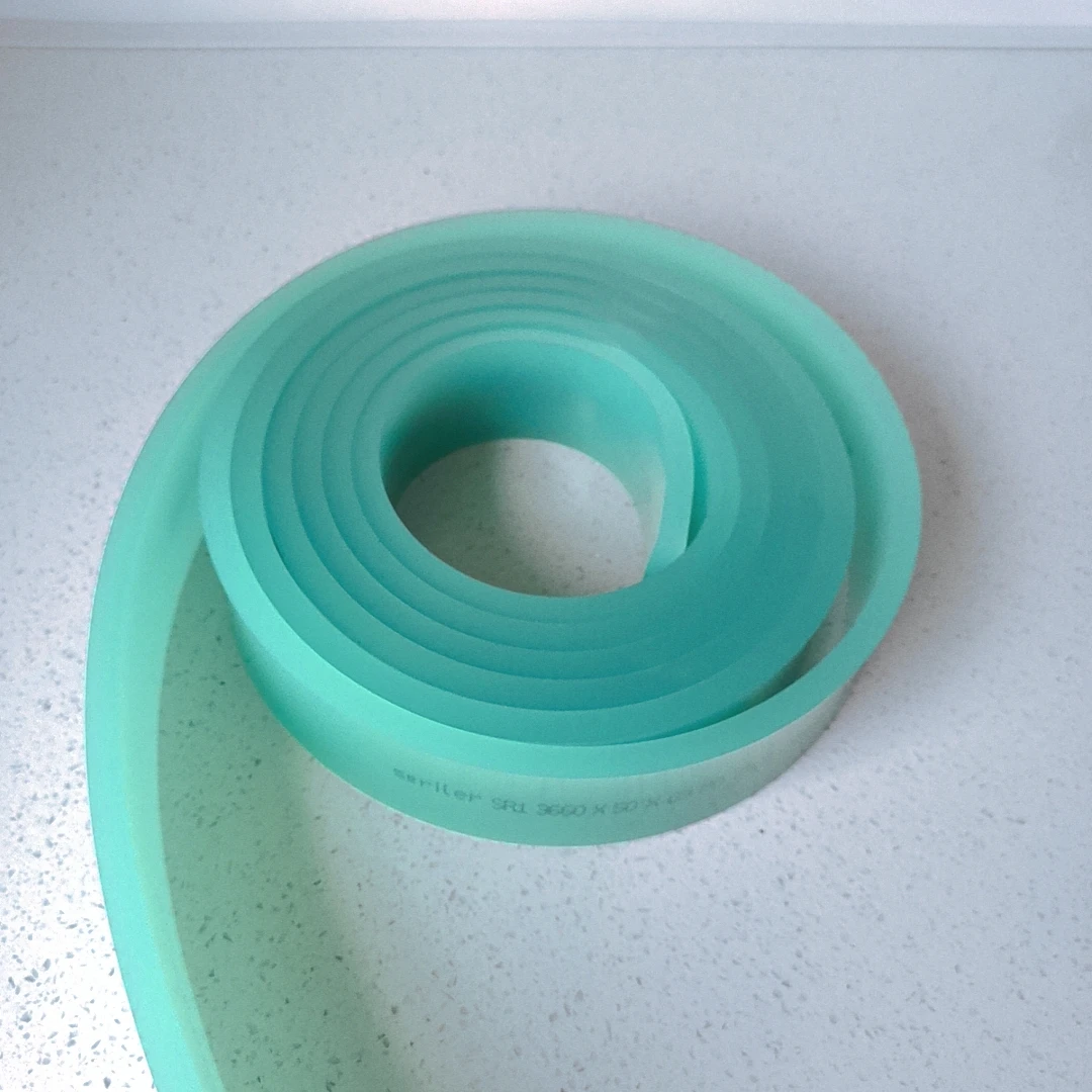 50mm*9mm*Choose Length High Quality 75A Durometer Screen Printing Squeegee Rubber Strip/Adhensive Tape