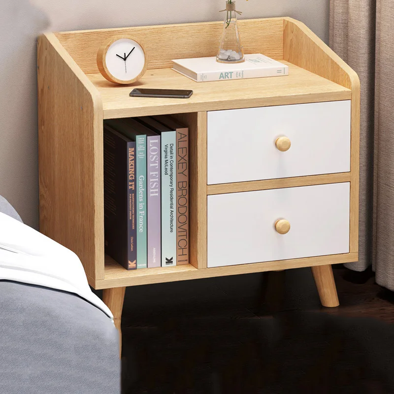 Living Room Cabinet Bedside Table Shelf DIY Bedroom Storage Drawer Bedside Storage Cabinet Nordic Small Mini Simple