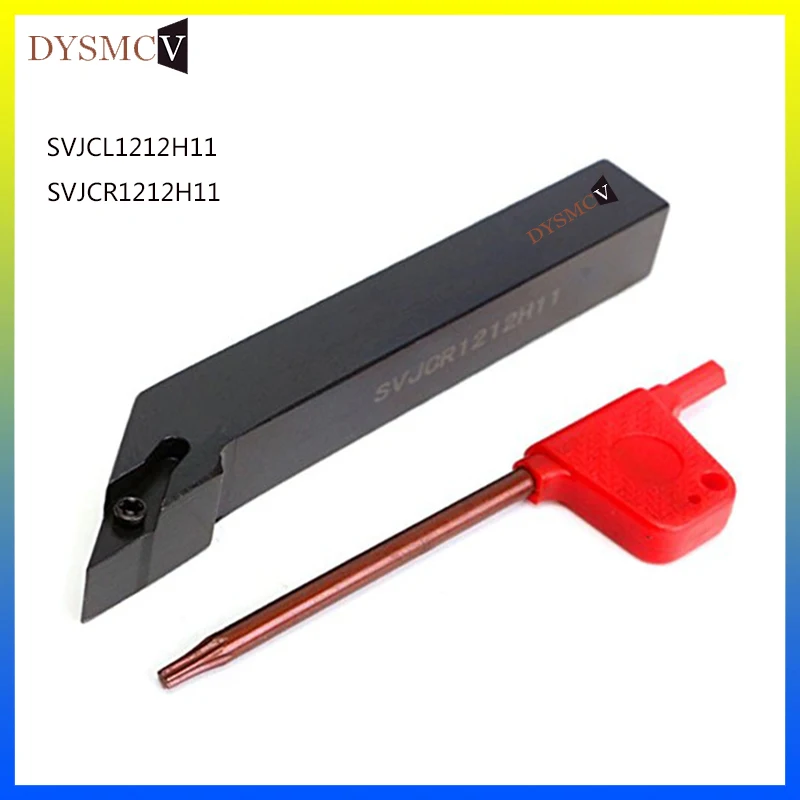 1pc SVJCL1212H11 SVJCR1212H11 Turning Tool Holder Turning Tool External Lathe CNC Metal Cutting Tool