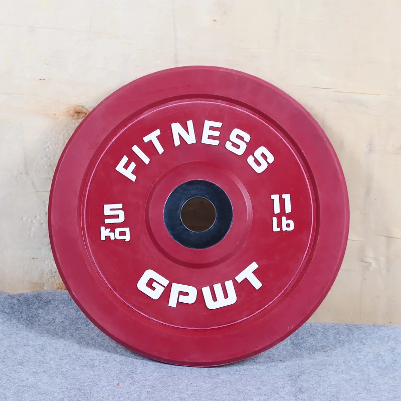 Colorul Barbell Weight Plates, Full Weight Competitive, Big Hole, Full Rubber Barbell Pieces, 5.5lbs-55lbs