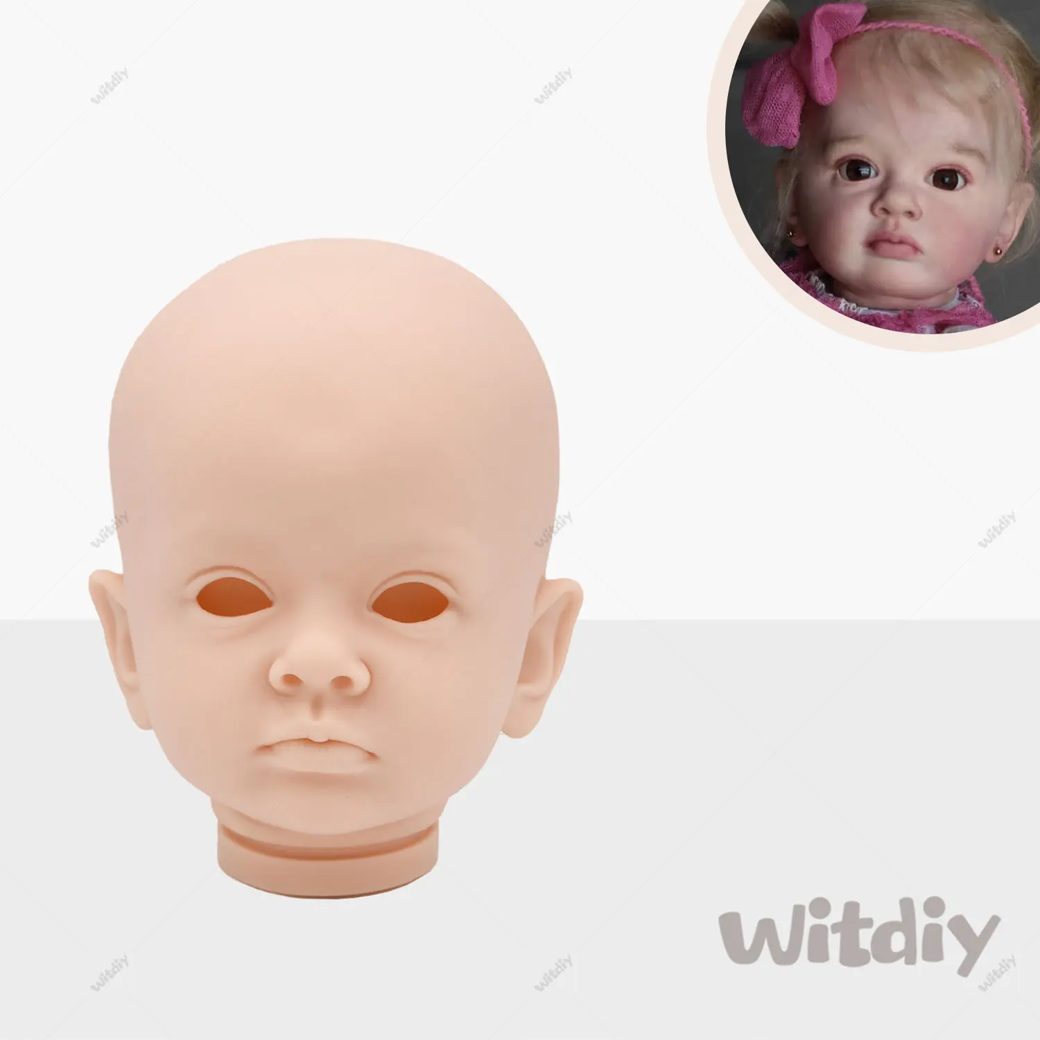 Witdiy Tutti 50 cm/19.69 inch new vinyl blank reborn doll baby unpainted kit/Give 2 gifts