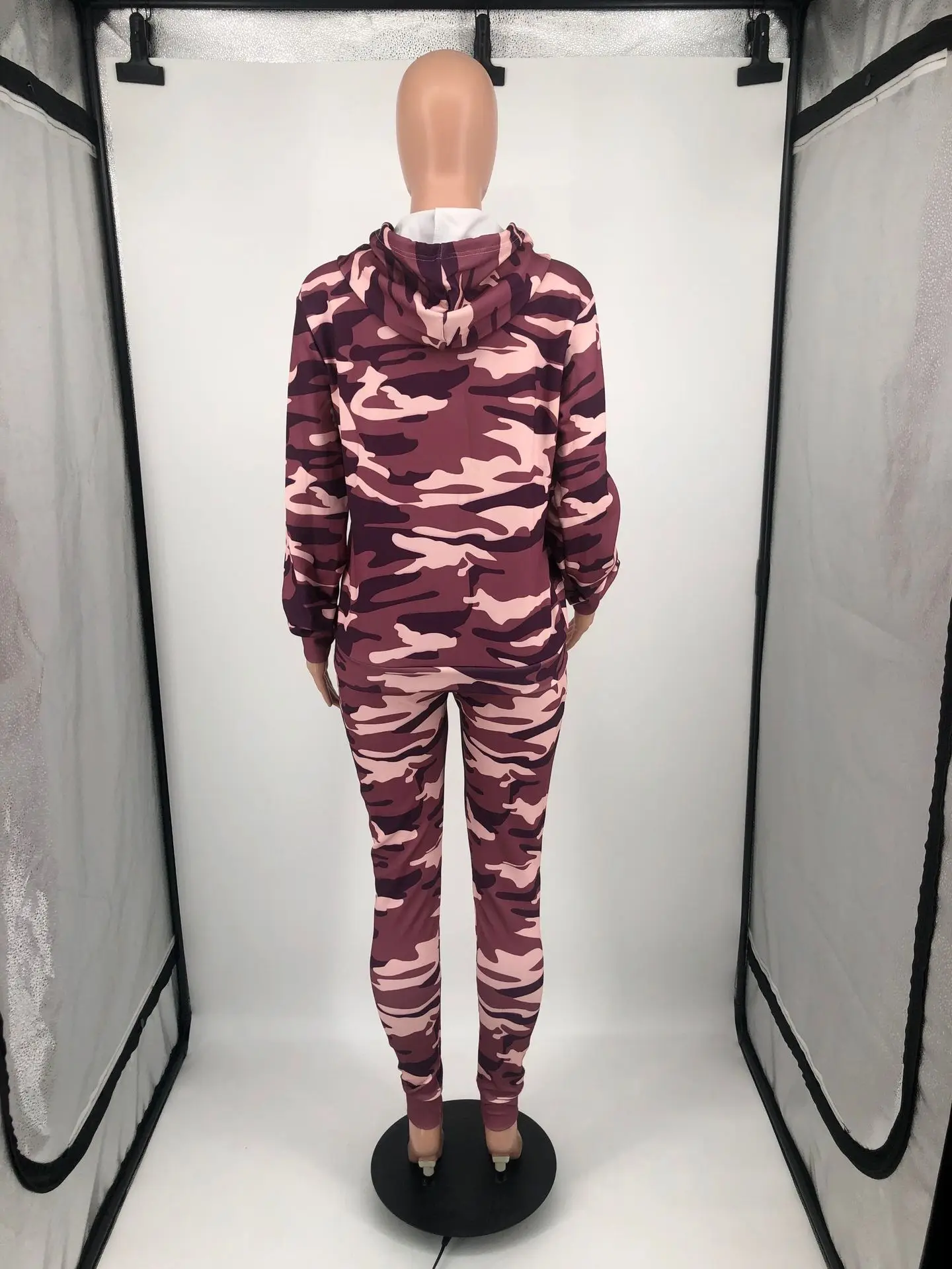 Camouflage Women Tracksuit Casual Hoodies Sweatshirt Pants Set Lounge Wear Sport Suit 2PCS Autumn Winter Clothes