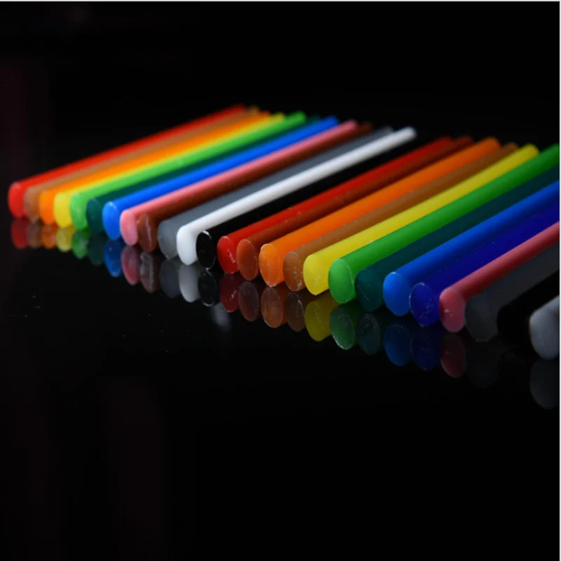 50 pezzi 11mmx100mm colore striscia adesiva hot melt colla stick per pistola per colla professionale