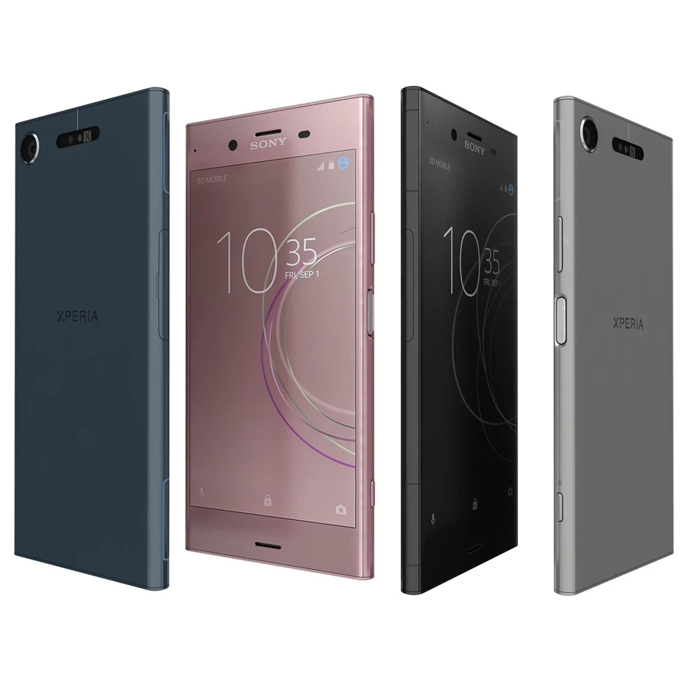 Sony-teléfono móvil Xperia XZ1 G8341 1SIM, desbloqueado, pantalla de 5,2 pulgadas, 4GB de RAM, 64GB de ROM, Octa Core, cámara de 19MP, 4G LTE, Android (sin NFC)