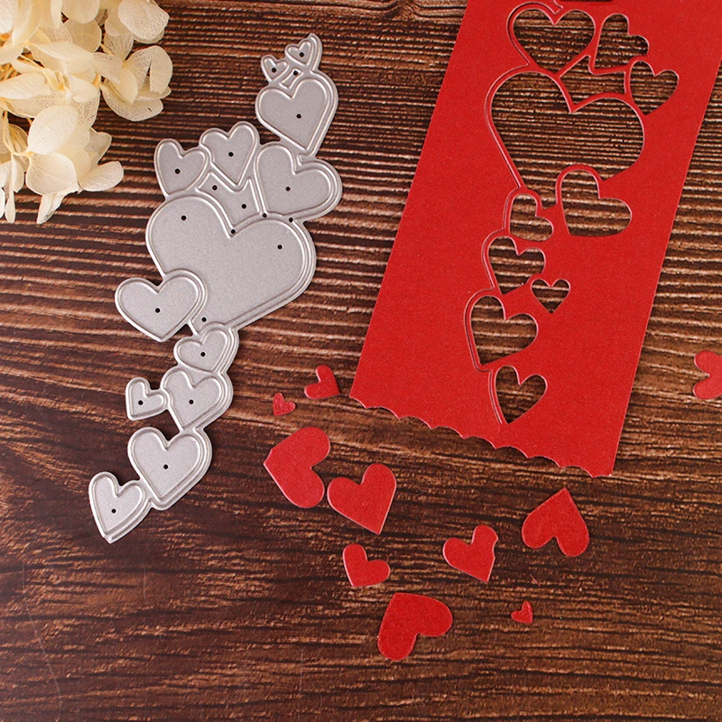 

Heart Lace Edge Frame die cutting Paper craft Stencils For DIY Scrapbooking Decorative Cutting dies and Embossing Templates