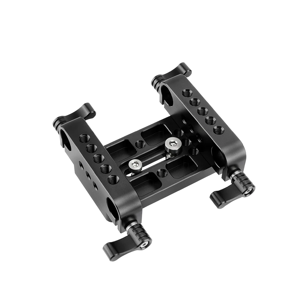 KIMRIG Camera Mounting Plate Tripod Mounting Base Plate With 15mm Rod Clamp Railblock For Rod Support / Dslr Rig Cage