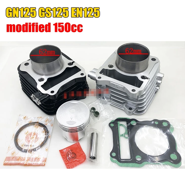 GS125 GN125 EN125 GZ125 DR125 TU125 BIG BORE Barrel Cylinder Piston Kit 150cc 62mm Bore size for suzuki 157FMI K157FMI engines