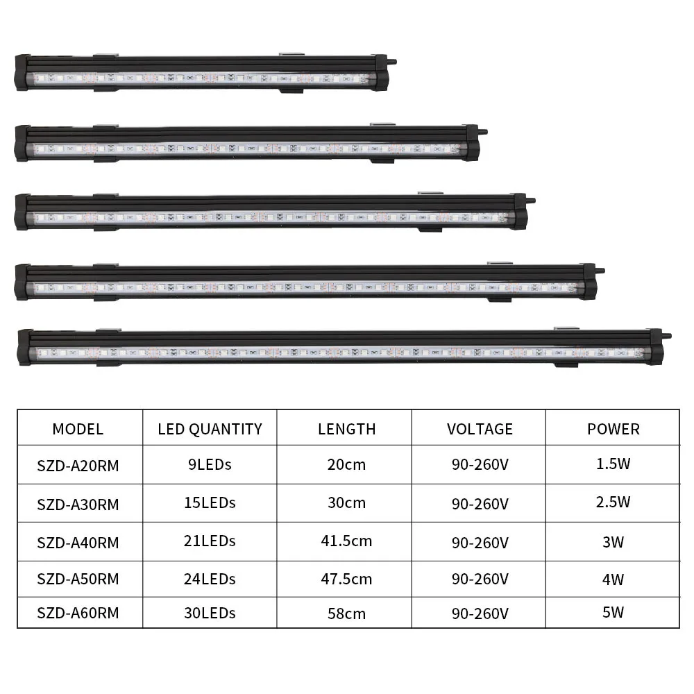 LED Aquarium Light 20-58CM RGB Waterproof Remote Control Air Bubble Lamp Underwater Submersible Oxygen Light for Fish Tank