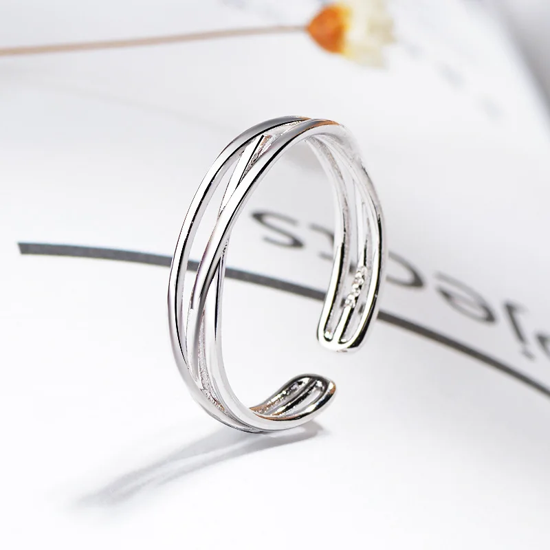 Versilberte Blütenblätter-Ringe für Frauen, süßer, schlichter, modischer, offener, verstellbarer Schmetterlingsring, Partyschmuck, Geburtstagsgeschenk – Detail 36