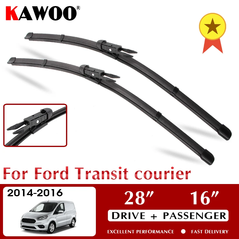 KAWOO Wiper Car Wiper Blades For Ford Transit courier 2014-2016 Windshield Windscreen Front Window Accessories 28