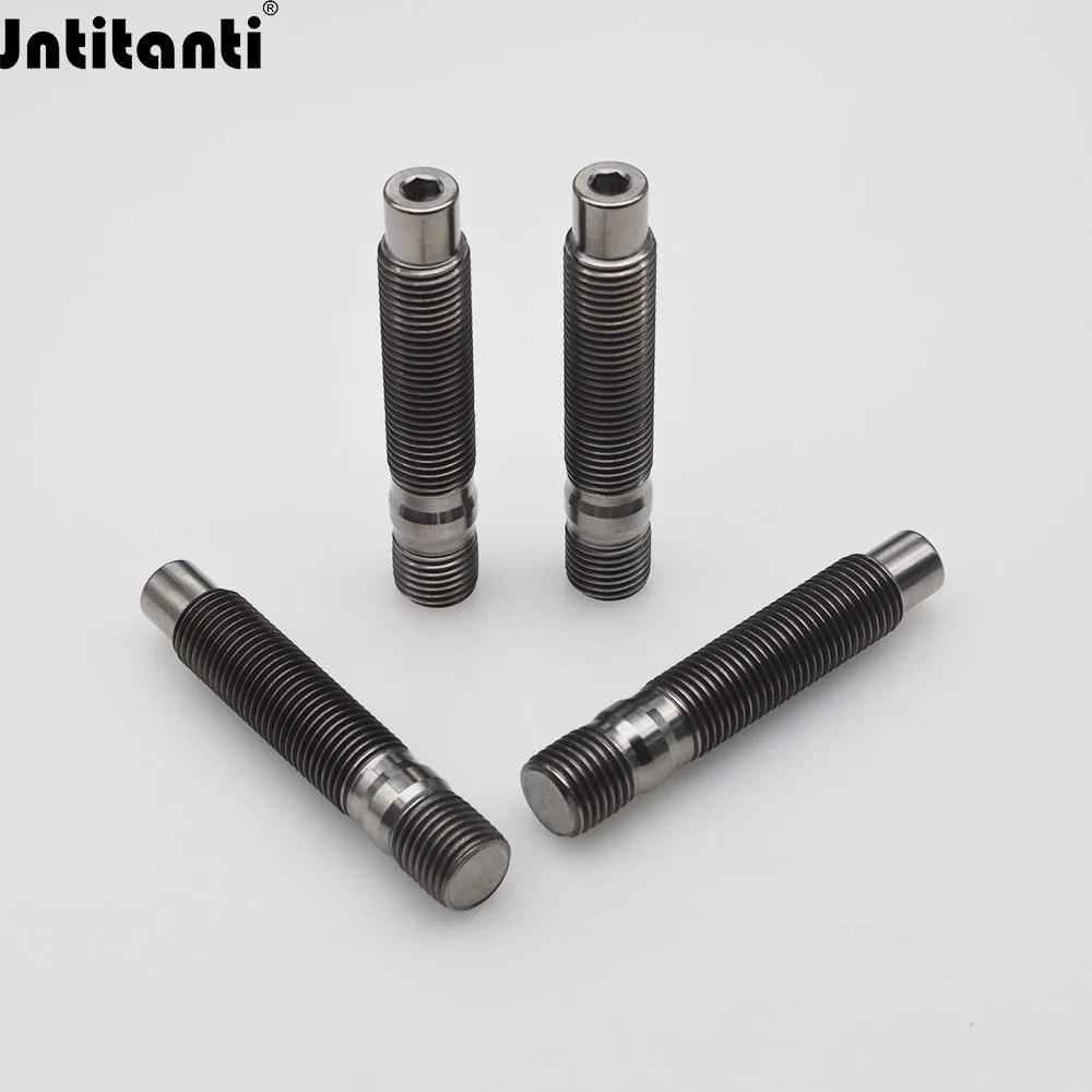 Jntitanti Gr5 titanium wheel rim stud  M12*1.25/1.5*75mm,M14*1.25/1.5*78mm