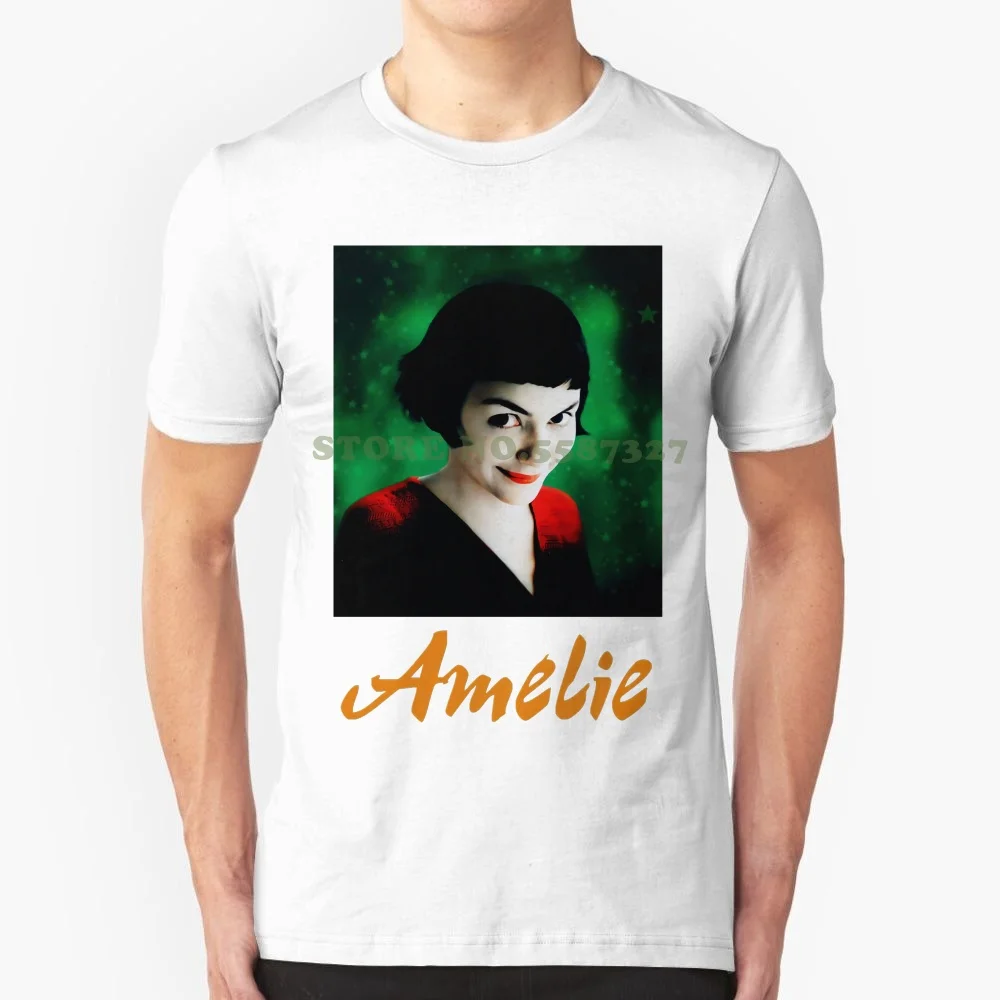 Cool Amelie Poster Slogan Ideal Gift Unisex Black T Shirt Print T Shirt Mens Short Sleeve Hot