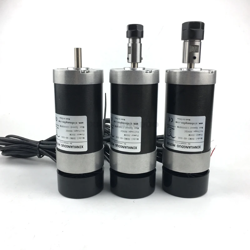 

DC 48V 500W Brushless Spindle Motor Engraving Spindle Motor ER11 / ER16 Collet for Mini Lathe CNC Router Machine Tool