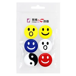 FANGCAN 6PC Smiley Gesicht Tennis Dämpfer Silikon Tennis Schläger Antivibrador